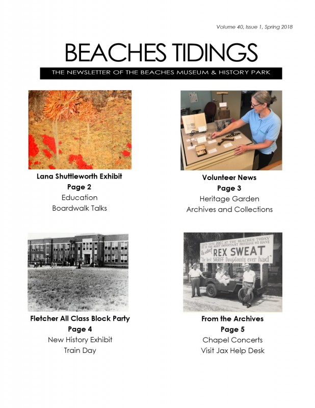 Beaches Tidings Spring 2018 Beaches Museum Beaches Tidings Spring 2018 Beaches Museum